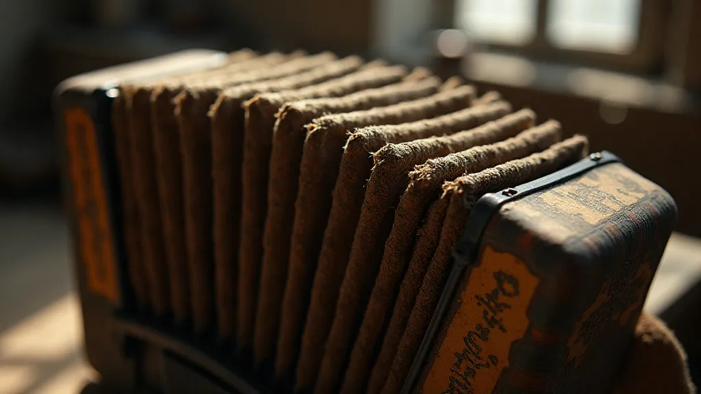 Antique accordion bellows