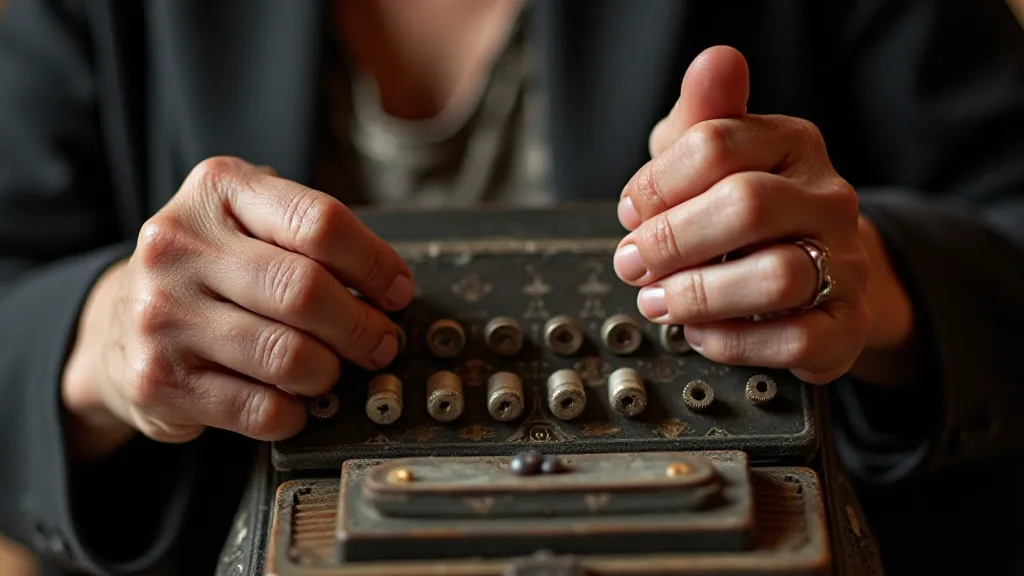 Accordion restoration by an elderly woman