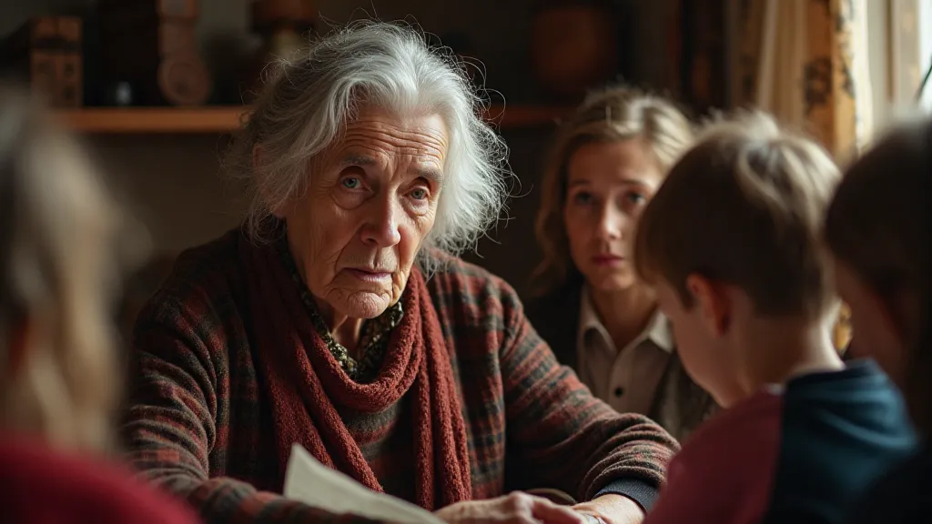 Elder telling stories