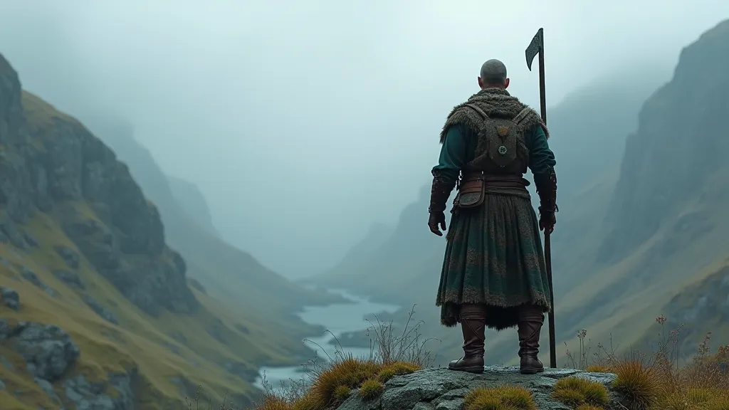 A Scottish Highlander with a claymore
